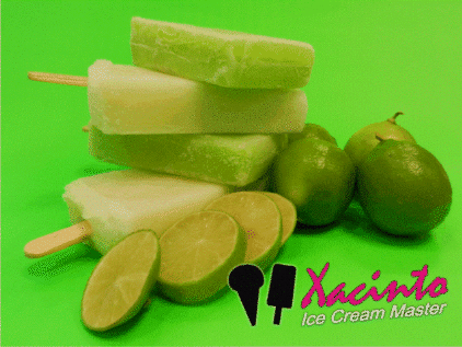 He aqui el producto terminado, esquisita Paleta Mexicana, jugo de limón natural